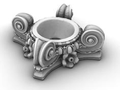 Ionic Column Capital 3D Printer Model