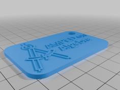 Amped On Algebra Keychain 3D Printer Model