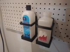 Isopropyl Alcohol Rubbing Alcohol Or Acetone Bottle Holder Peg Board 3D Printer Model