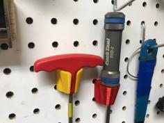 Pegboard Funnel With Front Cutout 3D Printer Model