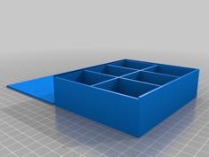 Parametric Compartment Box With Lid 3D Printer Model