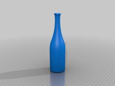 Wine Bottle Decoration Replica (Hollow Inside) 3D Printer Model