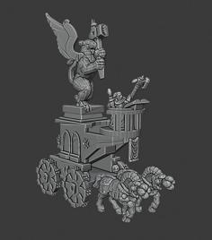 Warmaster Empire War Altar 3D Printer Model