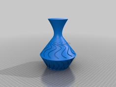 Curvy Vase 3D Printer Model