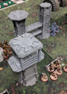 Star Wars Legion Terrain – Modular Watchtower And Walkways 3D Printer Model