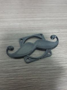 40mm Fan Cover Mustache 3D Printer Model