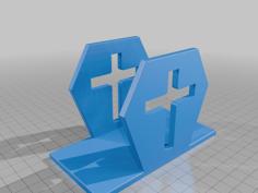 Coffin Napkin Holder 3D Printer Model