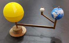 Sun – Earth – Moon System 3D Printer Model