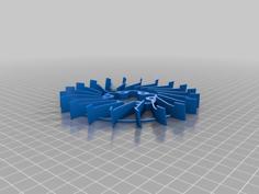 Mountain Bike Rotor Centrifugal Cooling Fan 3D Printer Model