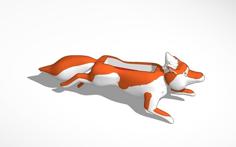 Fox With Gnome Iphone 4 Speaker 3D Printer Model