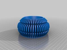 Plant Pot – Finned 3D Printer Model