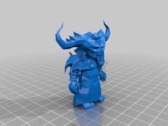 Warcraft – Gnome Warlock T6 3D Printer Model