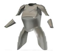 Female Armor 3D Printer Model