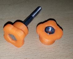 Knob For M6 Nut Or Bolt 3D Printer Model