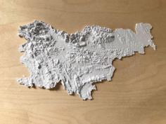 Slovenia Topography Map 3D Printer Model