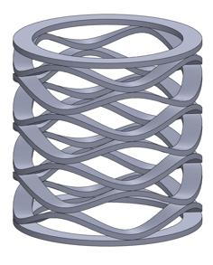 Stacked Wave Spring 3D Printer Model