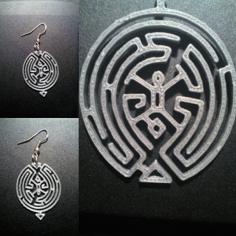 Westworld Maze Earring Pendant Cookie Cutter 3D Printer Model