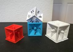 A 24 Sided Die With 6 Sides? Tesseract Inspired Die With 24 Possible Outcomes. 3D Printer Model