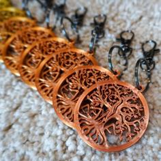 Electric Forest Tree Of Life Keychain 3D Printer Model