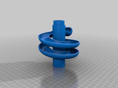 Marble Run Spiral – Single Column Halfpipe 3D Printer Model