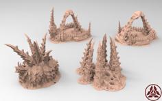 Tyty Tyran Tyranid 40k Starship Trooper Notable Small Terrain Remix Part 9 3D Printer Model