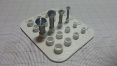 Bolt Test Plate M2 M3 M4 M5 3D Printer Model