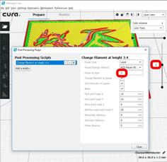 Change Filament At Z Cura Plugin 3D Printer Model