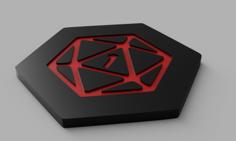 Dice Theme Coaster 3D Printer Model