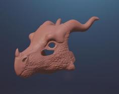 Skywing Dragon Mask 3D Printer Model