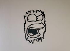 Homer The Shining – Simpsons Wall Art 3D Printer Model