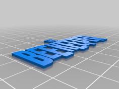 The Beekeper Wall Logo 3D Printer Model