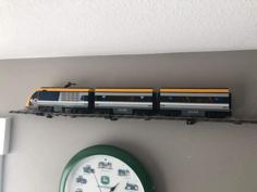 Lego Train Track Wall Mount 3D Printer Model