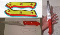 Kitchen Knife Handle 3D Printer Model