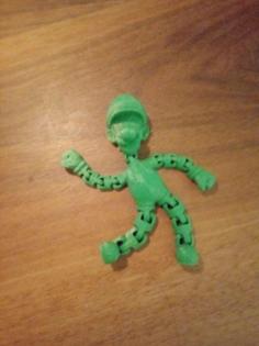 Articulated Luigi Print In Place 3D Printer Model