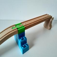 Duplo To Brio/Ikea Track Converter 3D Printer Model