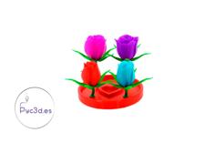 STAND OF ROSES 3D Printer Model