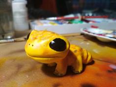 Cute Gecko 3D Printer Model