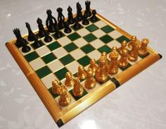 Magnetic Chess Set Made To Print On The MK3 3D Printer Model