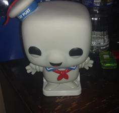 Stay Puft Marshmallow Man Funko Pop Stand 3D Printer Model