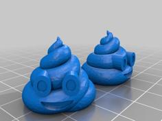 Poo Emoji Valve Cap Schrader 3D Printer Model