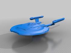 Star Trek Nx-01 Refit 1:350 Hollow 3D Printer Model