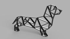 Origami Sausage Dog 3D Printer Model