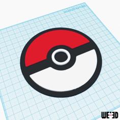 Pokemon – Pokeball Drink Coaster 3D Printer Model