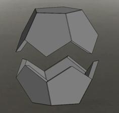 DODECAHEDRON HALF BOWL – VASE 3D Printer Model