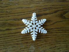 Parametric Snowflake Ornament 3D Printer Model