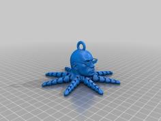 Rocktopus Key Chain With Thug Life Glasses 3D Printer Model