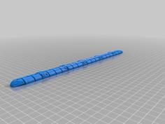 Centipede D&D Ruler 3D Printer Model