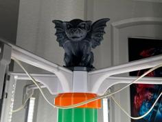 Gargoyle Decoration For Adjustable Depth Light Mount For 3D Printed Modular Hydroponics Tower 3D Printer Model