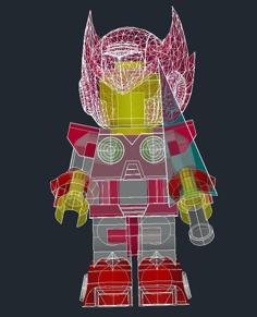 Megaman Zero Lego 3D Printer Model