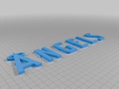 Anaheim Angels Logo 3D Printer Model